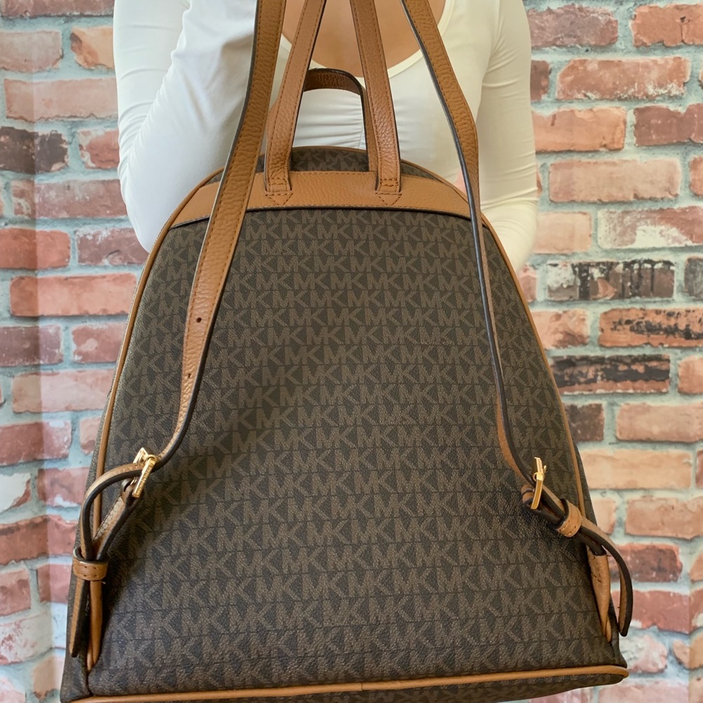 Michael kors LARGE abbey BROWN backpack Acorn BAG - Picture 4 of 8